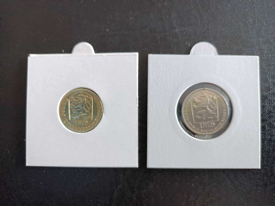 Monety kolekcjonerskie Czechosłowacja 20 i 50 halerzy 1979
