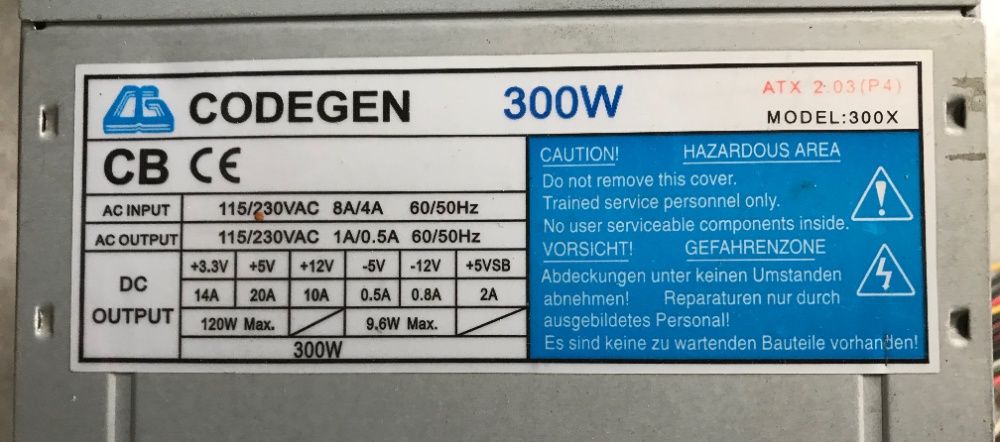Блок питания для компьютера 400 вт