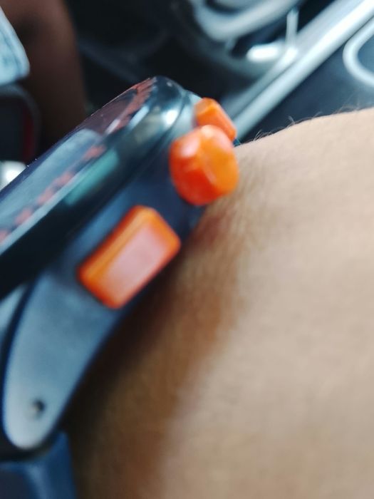 Swatch Suécia susn40-1 ice crashed azul e laranja