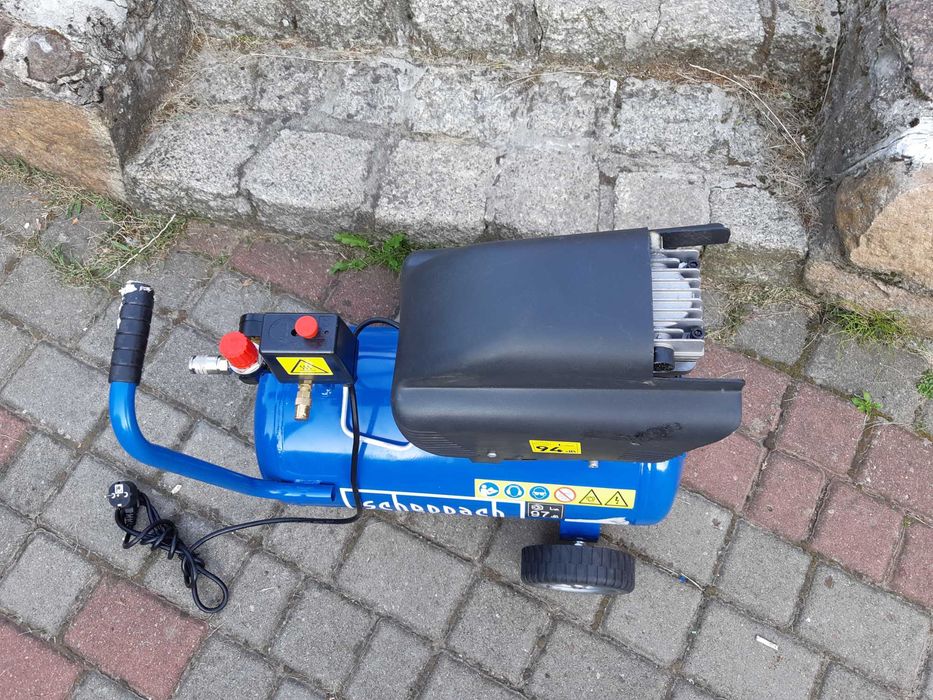 Kompresor Bezolejowy Scheppach 24 Litry 8 bar 1100 Watt