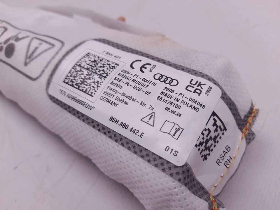 Airbag banco traseiro direito AUDI A5 (FU2)