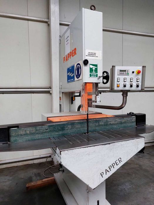 Piła taśmowa rozdzielcza do cięcia lamelek Veneta Paper i inne