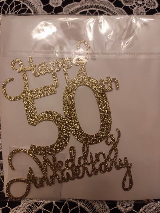 Toper na tort 50 rocznica ślubu