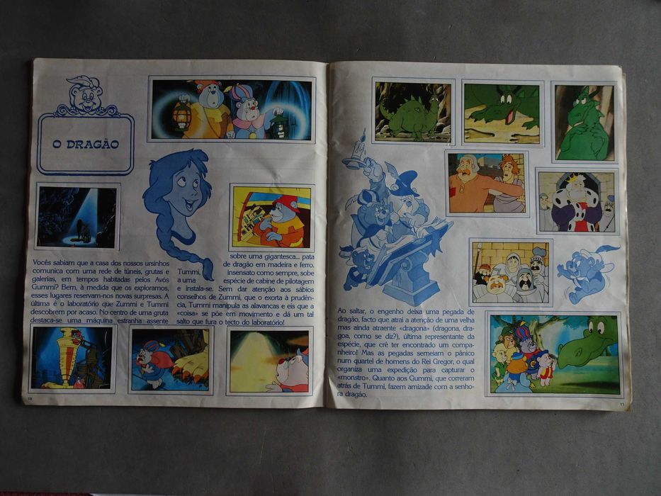 Caderneta de cromos Gummi Bears - (faltam 6 cromos) Panini Morumbi