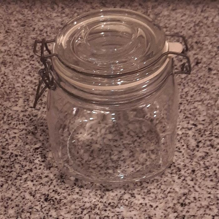 Frasco Vidro Hermético Transparente 0.5L