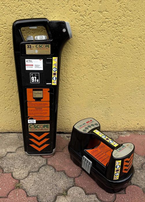 Radiodetektor wykrywacz kabli instalacji podziemnych C.Scope  z generatorem SG-A  33 kHZ. FVat lokalizator