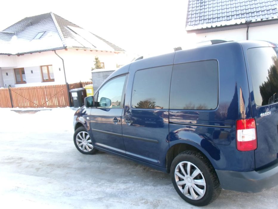 Volkswagen Caddy Zadbany 1.9 Tdi 104 km. zarejestr. webasto klimat.pod. fotele. bdb