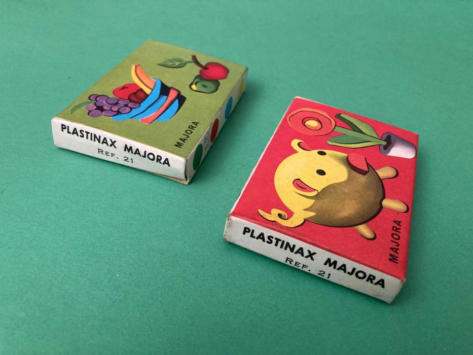 Caixas de Plasticina Plastimax da marca Majora Anos 70