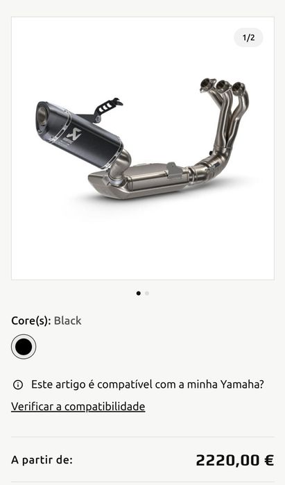 Yamaha MT09 SP 2022 Akrapovic