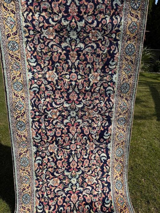 Dywan Chodnik Jedwabny R. Tkany Perski GHOUM / Qom 310x95 gal. 17 tyś