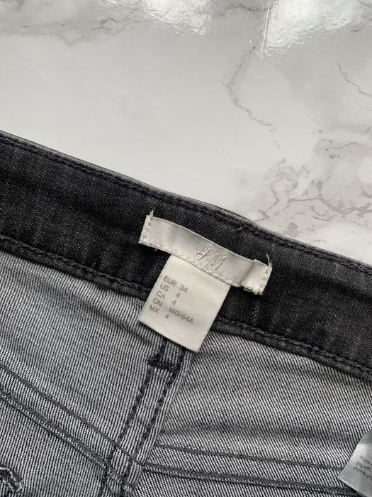 Szare krótkie spodenki H&M z wysokim stanem