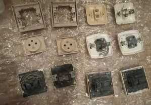 Elektryczne różne - zestaw, lampa, włączniki, retro klosze itp.