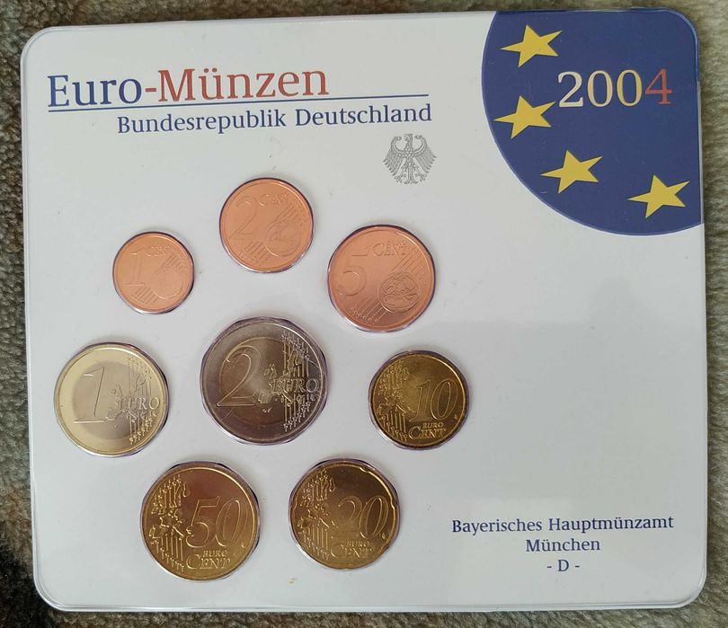 Alemanha - série de moedas de euro 2004 letra D