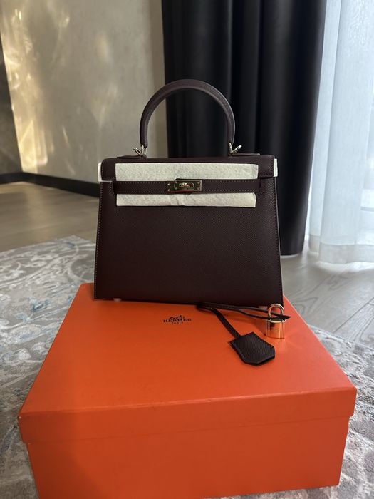 Продам сумку Hermes Kelly 25 chokolate
