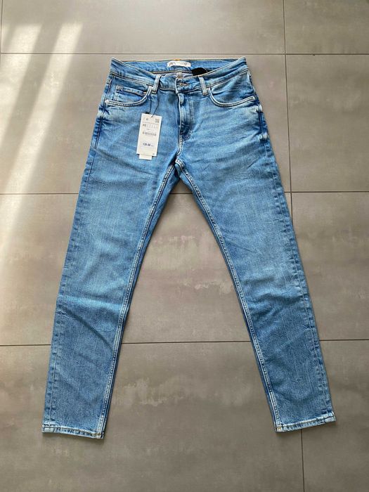 męskie spodnie jeansowe Zara Low Rise Slim r. EU 40, MEX 31