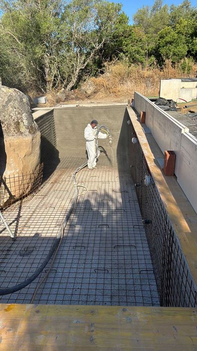 Projeção de betão Gunite