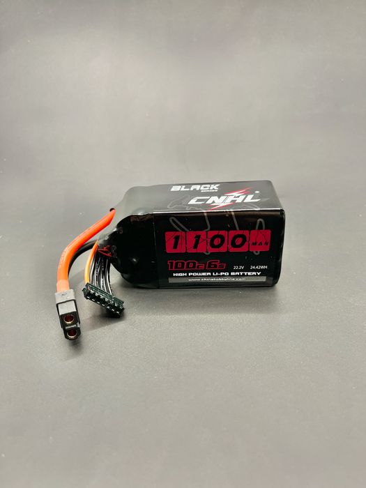 Lipo pakiet 6s 1100mah 130c CNHL Black do drona racera fpv