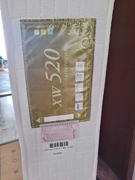 Cama sommier + colchão 100x200