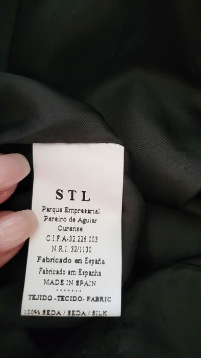 Vestido festa tubo em seda, novo 38