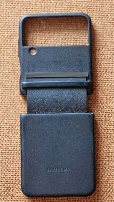Оригінал захисний чохол flap leather cover для samsung galaxy flip 4, samsung galaxy z flip 3 + подарунок