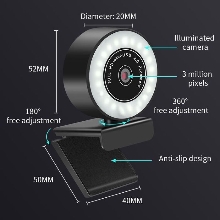 Kamera internetowa Manta W180, Full HD