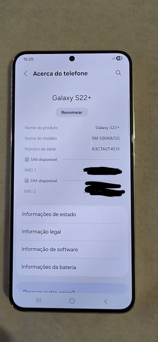 Samsung galaxy S22+ branco