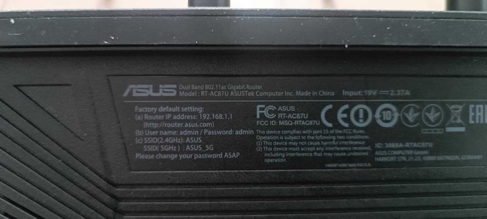 Router ASUS RT-AC87U