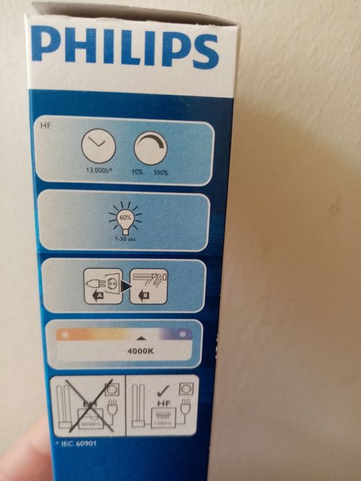 Lâmpadas novas :Lâmpadas Philips master pl-c-4p 84018w, novas, lumilu