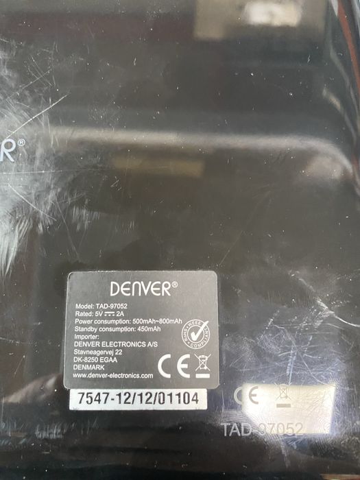Tablet denver com capa e carregador