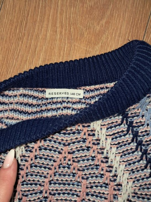 Reserved kolorowy sweter r.146cm