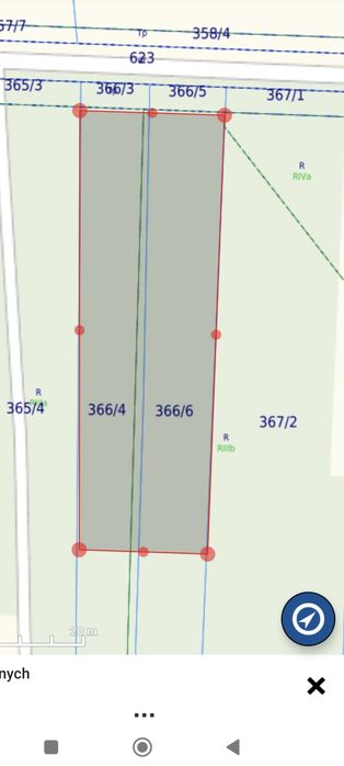 Na sprzedaż działka budowlana 1500 m² (15 arów) – Czerwone, gm. Kolno