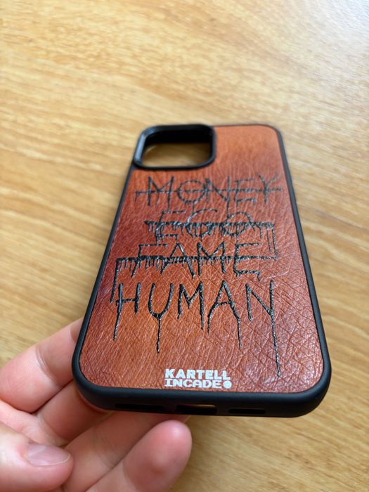 Шкіряний чохол KARTELL × INCADE iPhone 13 Pro Max | Натуральна шкіра страуса