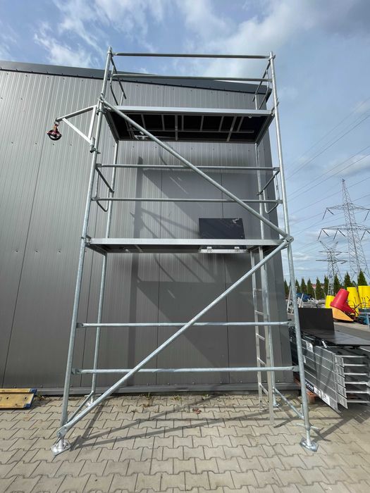 Zestaw rusztowania elewacyjnego murarskiego Plettak przejezdne