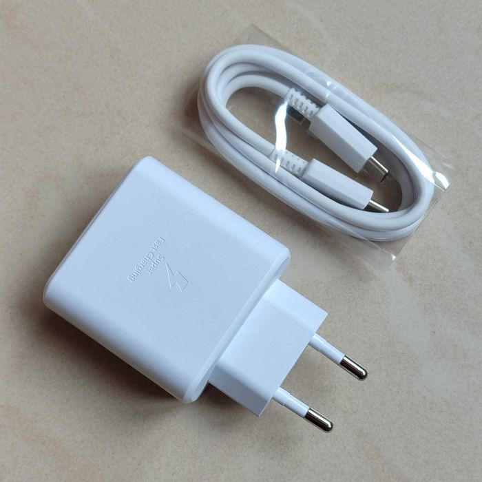 Швидка зарядка Samsung Блок + кабель 25Вт, 45W  Самсунг Оригінал