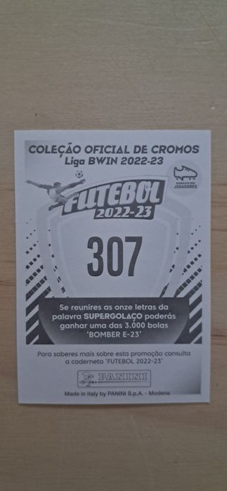 Cromo futebol de Porro(Liga Portuguesa)da Panini