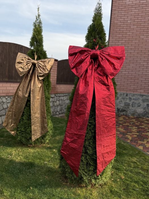 Бант для ёлки новогодний .