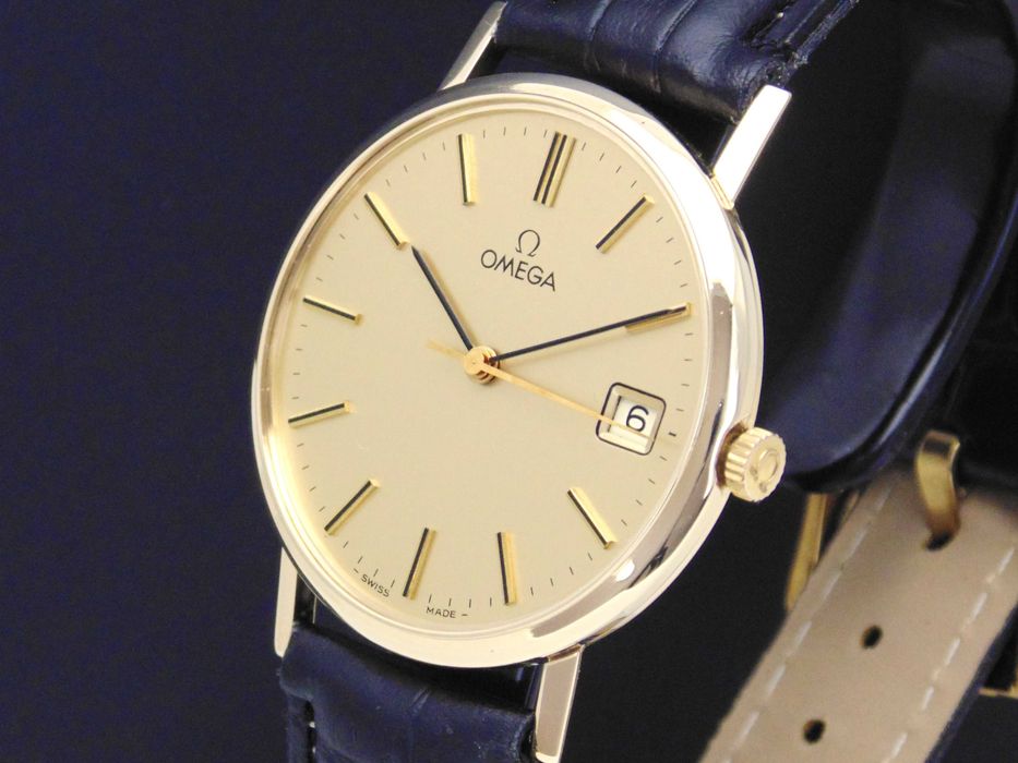 Złota Omega Geneve Cal.1030 pr.0,375 9ct rok prod.1978