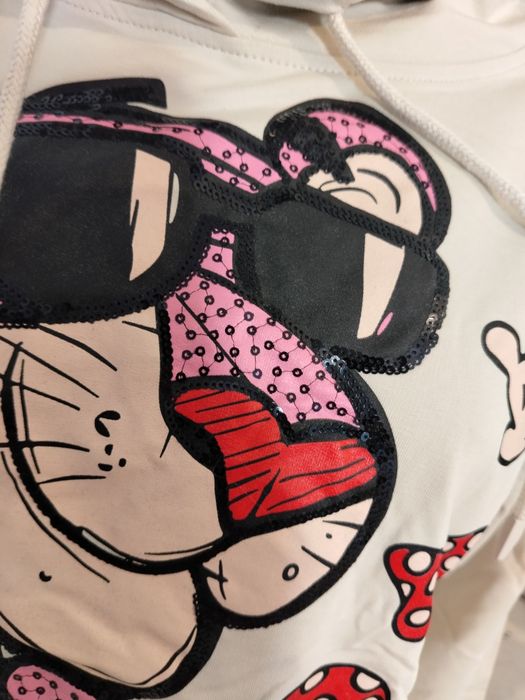 Hit ! Stylowa bawełniana bluza z różową panterą