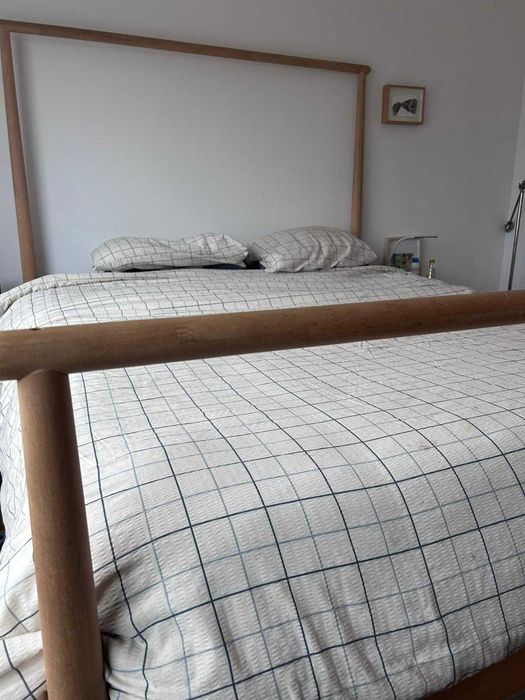 Cama de Casal IKEA Gjöra (Madeira Clara)