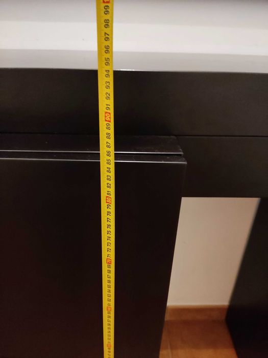 Móvel entrada Sapateira e espelho preto