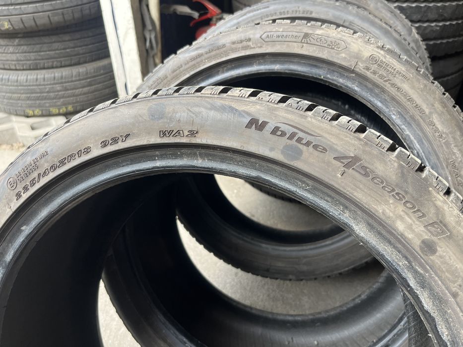 4x 225/40/18 Nexen Nblue 4Seasons 2 idealny stan 7,5mm 2024