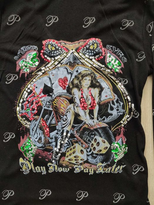 Нарядная кофточка Junker Jeans  M с капюшоном+ принт +вышивка