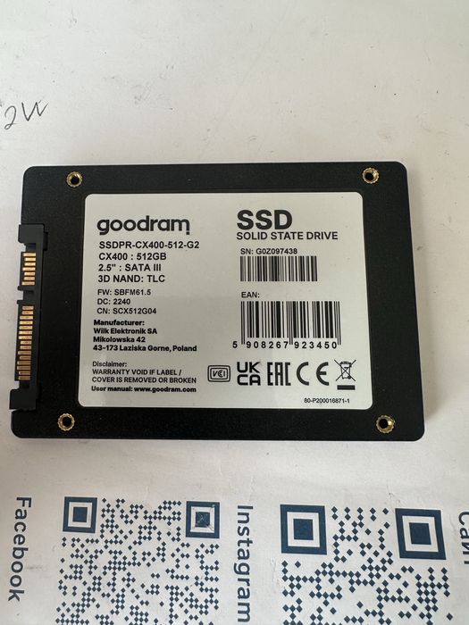 SSD goodram 512 GB CX-400-512-G2