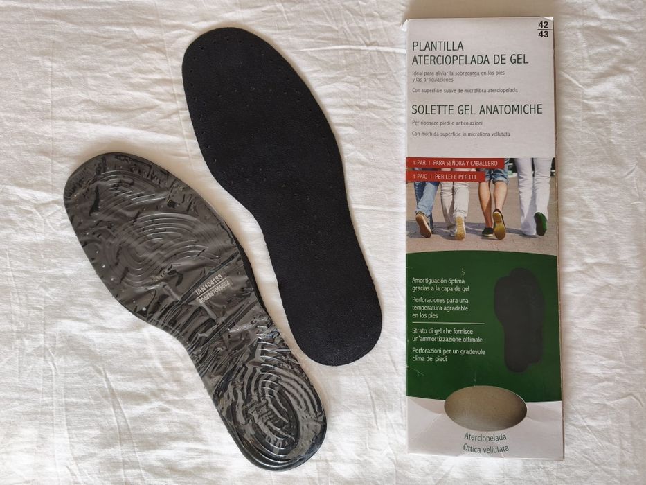 Palmilhas amortecedoras aveludadas 42/43