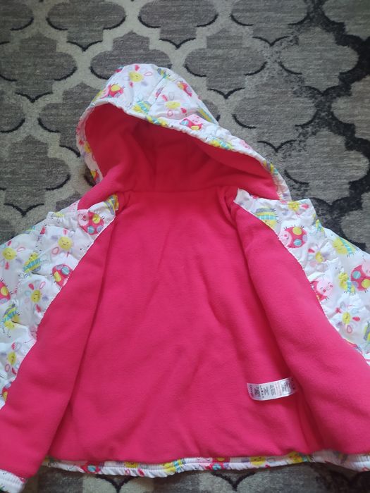 Kurtka wiosenna z kapturem na polarze George jak nowa