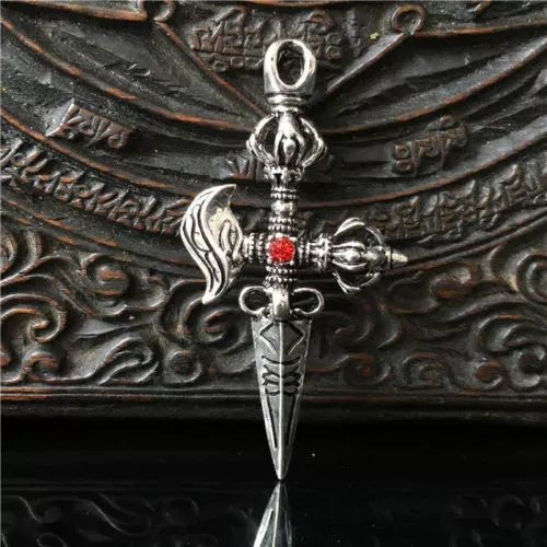 Amuletos pendente varja phurpe dorge tibetana tibete