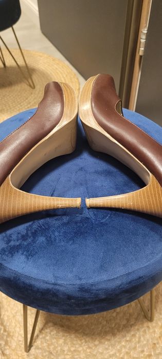 Eleganckie szpilki Mossimo brązowe rozmiar 39