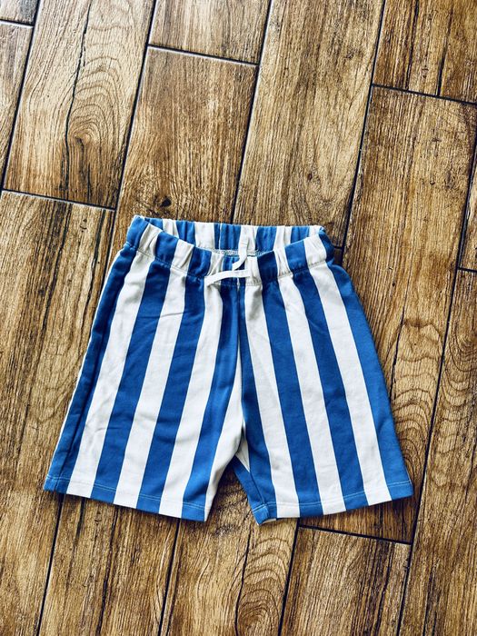 Spodenki w paski H&M 134 stan bdb