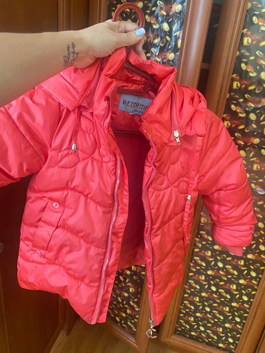 Куртка рожева для дівчинки