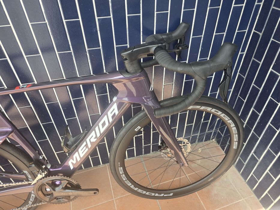 Merida reacto nova rodas de carbono